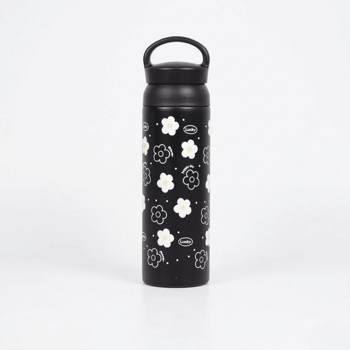 Black Floral Stainless Steel Insulated Tumbler - Memories Insite